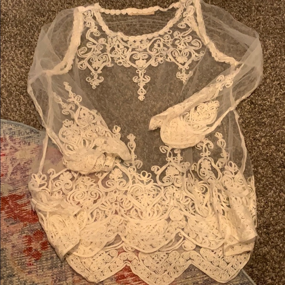Sheer bikini coverup